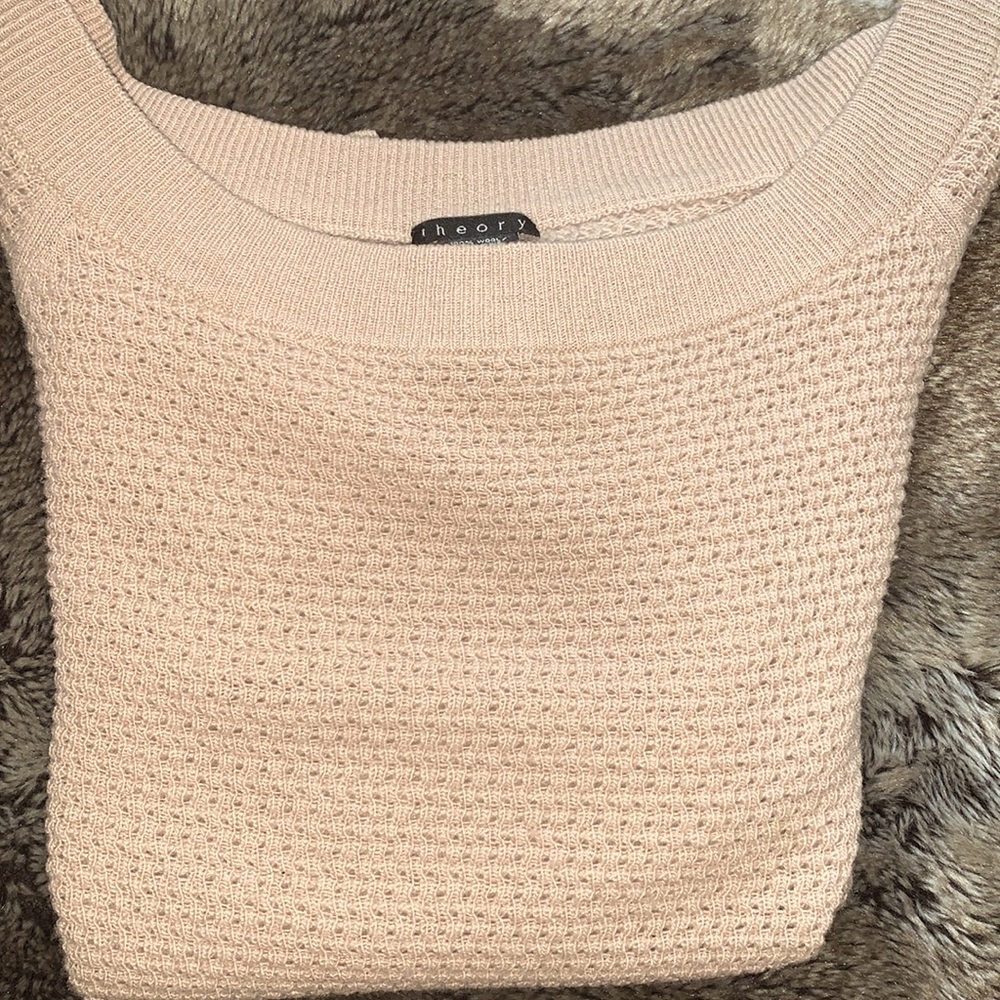THEORY scoop/boatneck sweater size M
